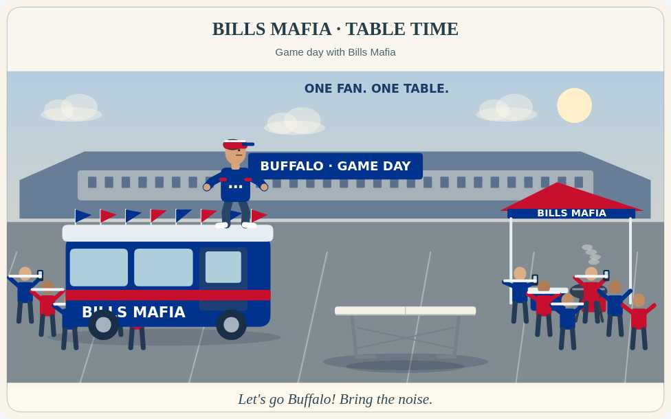 Bills Mafia — Table Time actual widget preview