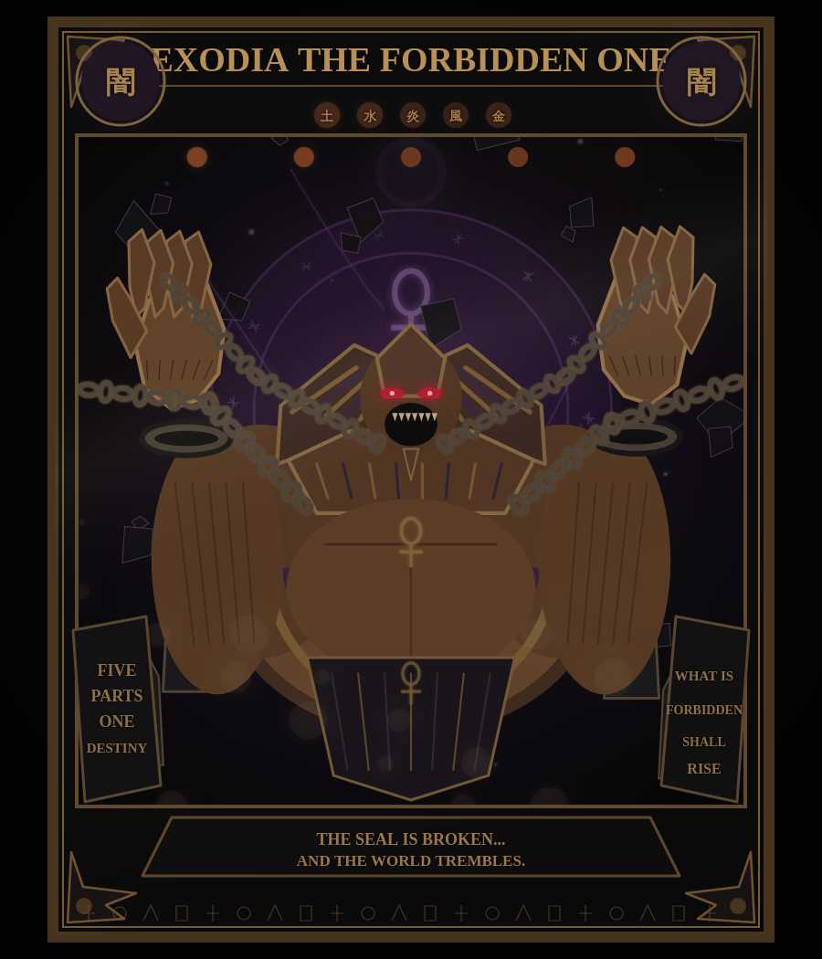 Exodia the Forbidden One // True Card actual widget preview