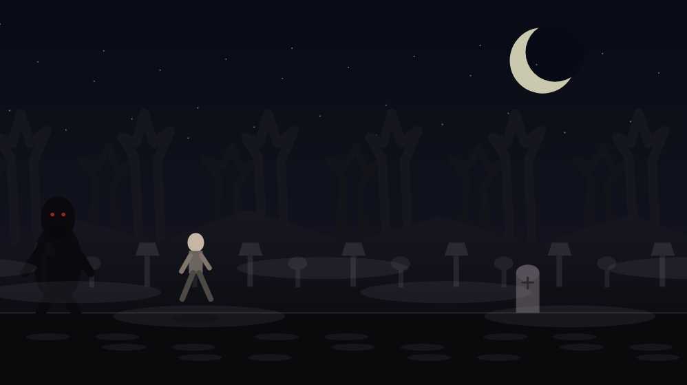 DON'T LOOK BACK — Horror Auto-Runner actual widget preview