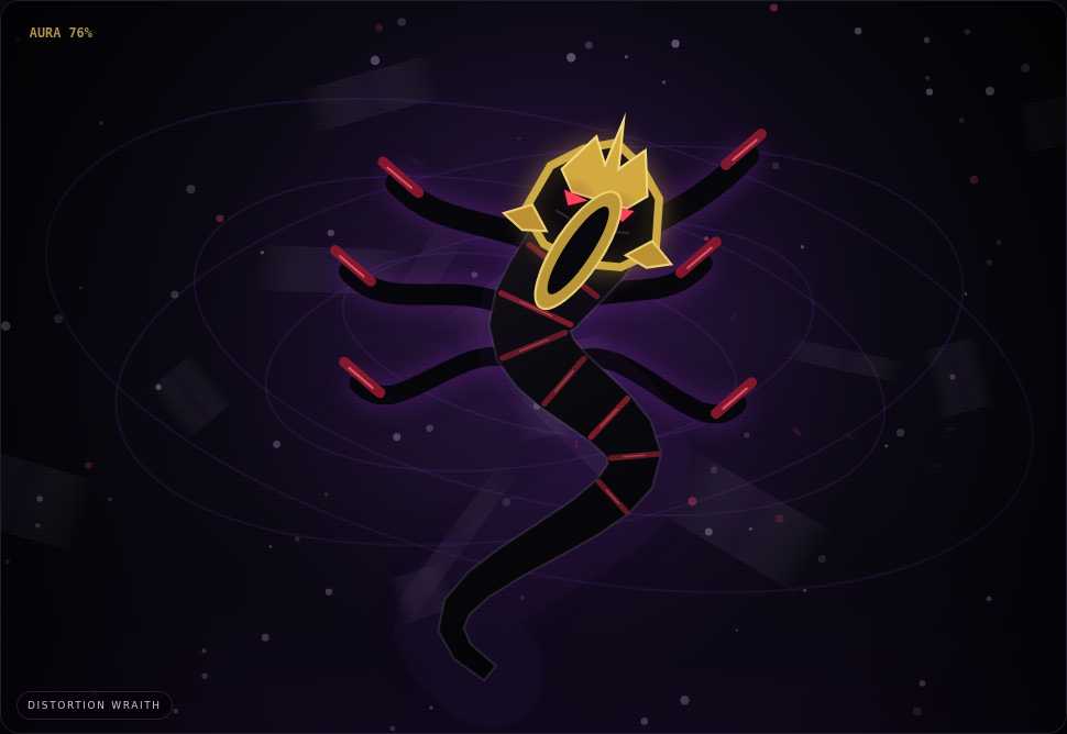 Shadow Giratina — Distortion Wraith actual widget preview
