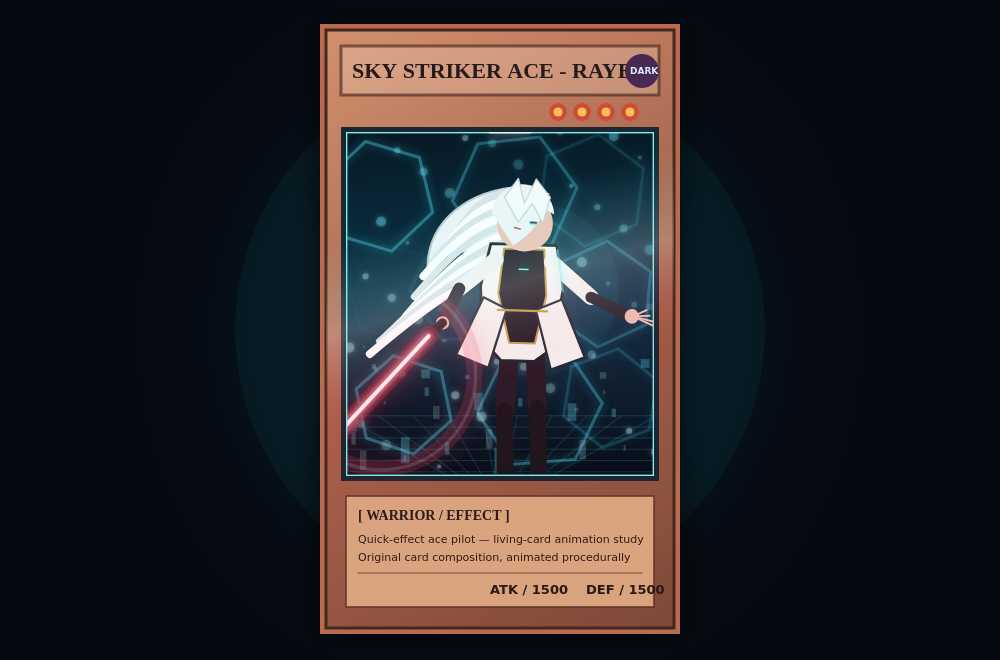 Sky Striker Ace – Raye // Living Card actual widget preview