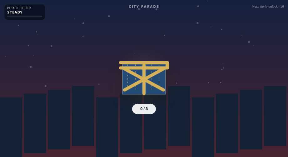 Three-Tap Fourth of July Parade Crate actual widget preview