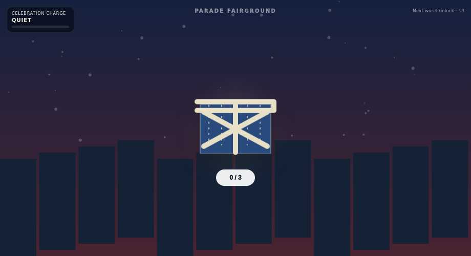 Three-Tap Independence Parade Vault actual widget preview
