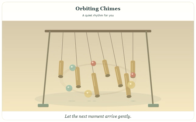Orbiting Chimes actual widget preview