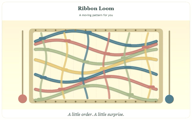 Ribbon Loom actual widget preview