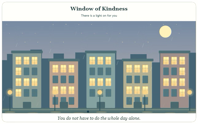 Window of Kindness actual widget preview